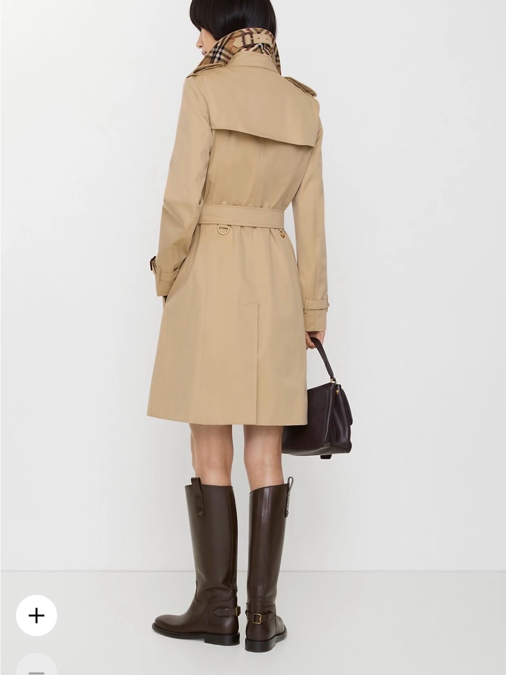 Burberry Chelsea Mid-Length Trench Coat Honey Tan - Picture 2 of 7